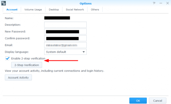 synology 2-factor verification