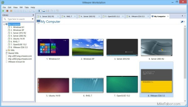 VMware Workstation 11 Unmatched OS Support