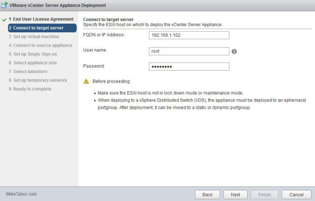 How to upgrade vCenter Server Appliance from 5.x to 6.0 - Mike Tabor