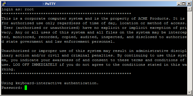 ESXi issues message