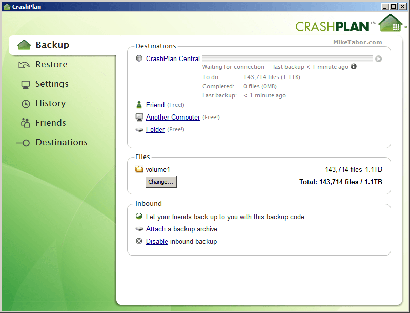 docker crashplan desktop client