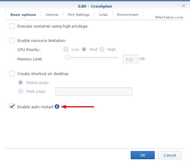 How to run Crashplan in Docker on Synology NAS - Mike Tabor