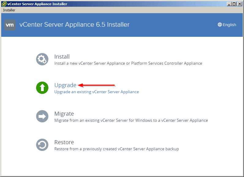 vcsa 6.5 upgrade