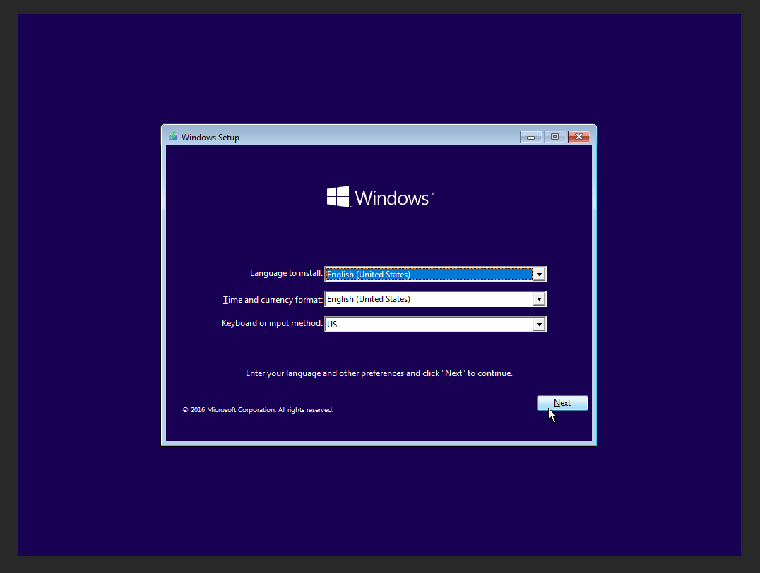 synology vm windows10 install