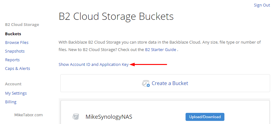 Synology hyper backup backblaze b2