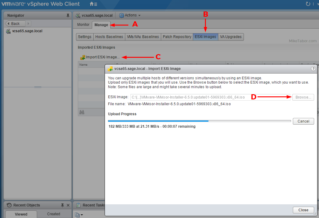 disk defragment vm esxi 6.5