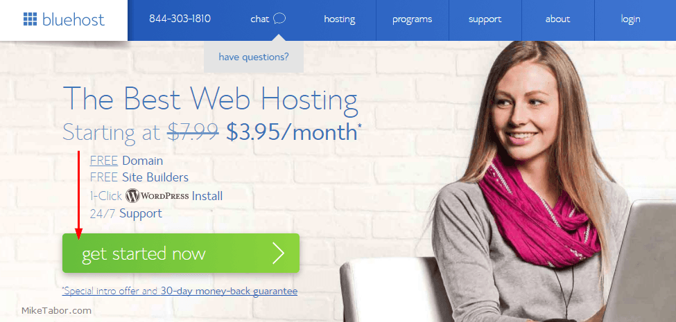 how to start a blog bluehost