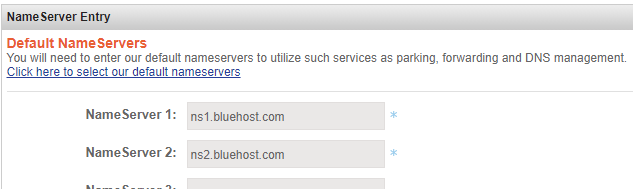 namesilo update name servers bluehost