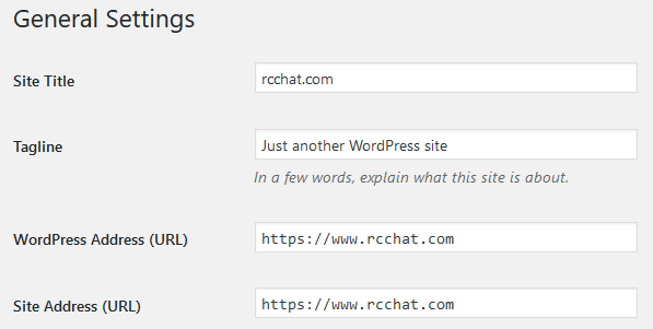 Wordpress adding www