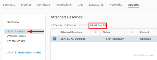 How to update VMware ESXi 6.7 to 6.7 Update 1 - Mike Tabor