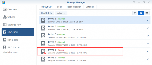 How to Replace a Failed Hard Drive in a Synology NAS - Mike Tabor