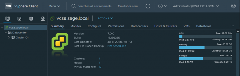 How to upgrade vCenter Server Appliance 6.7 to 7.0 - Mike Tabor