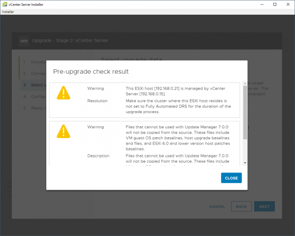 How to upgrade vCenter Server Appliance 6.7 to 7.0 - Mike Tabor