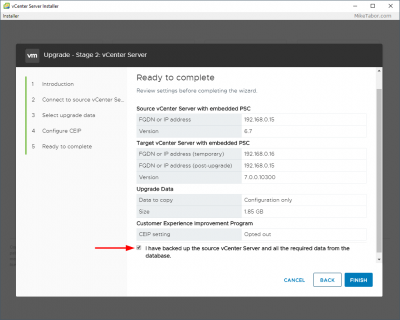How to upgrade vCenter Server Appliance 6.7 to 7.0 - Mike Tabor