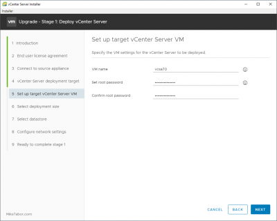 How to upgrade vCenter Server Appliance 6.7 to 7.0 - Mike Tabor