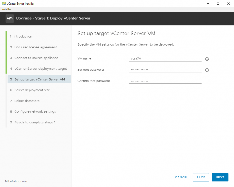 How to upgrade vCenter Server Appliance 6.7 to 7.0 - Mike Tabor
