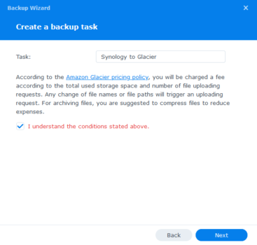 Backup Synology NAS to Amazon Glacier - Mike Tabor