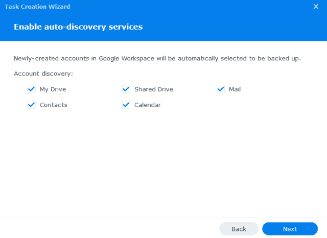 Backup & Restore Google Workspace Data with Synology Active Backup