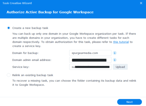 Backup & Restore Google Workspace Data with Synology Active Backup